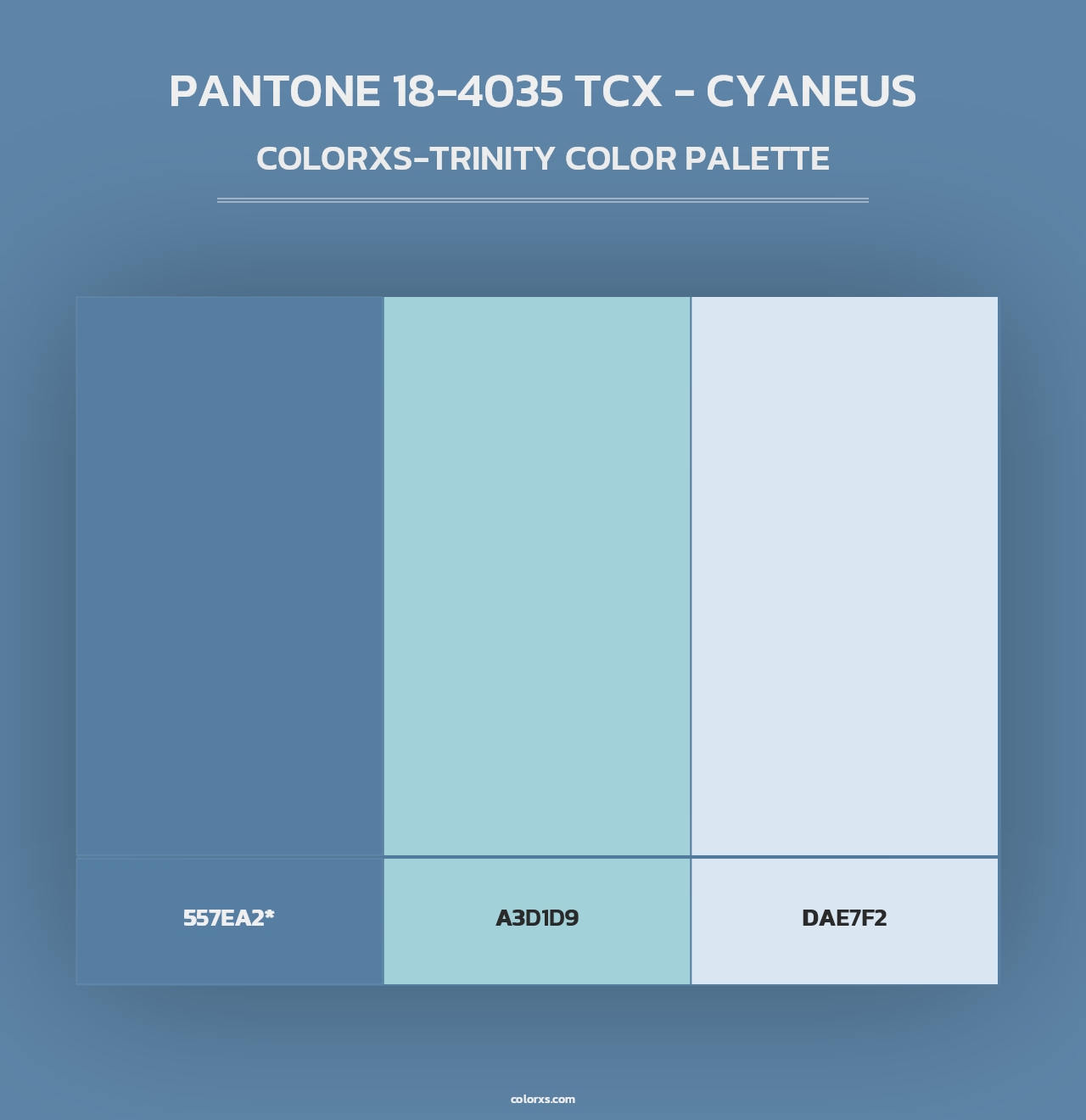 PANTONE 18-4035 TCX - Cyaneus - Colorxs Trinity Palette