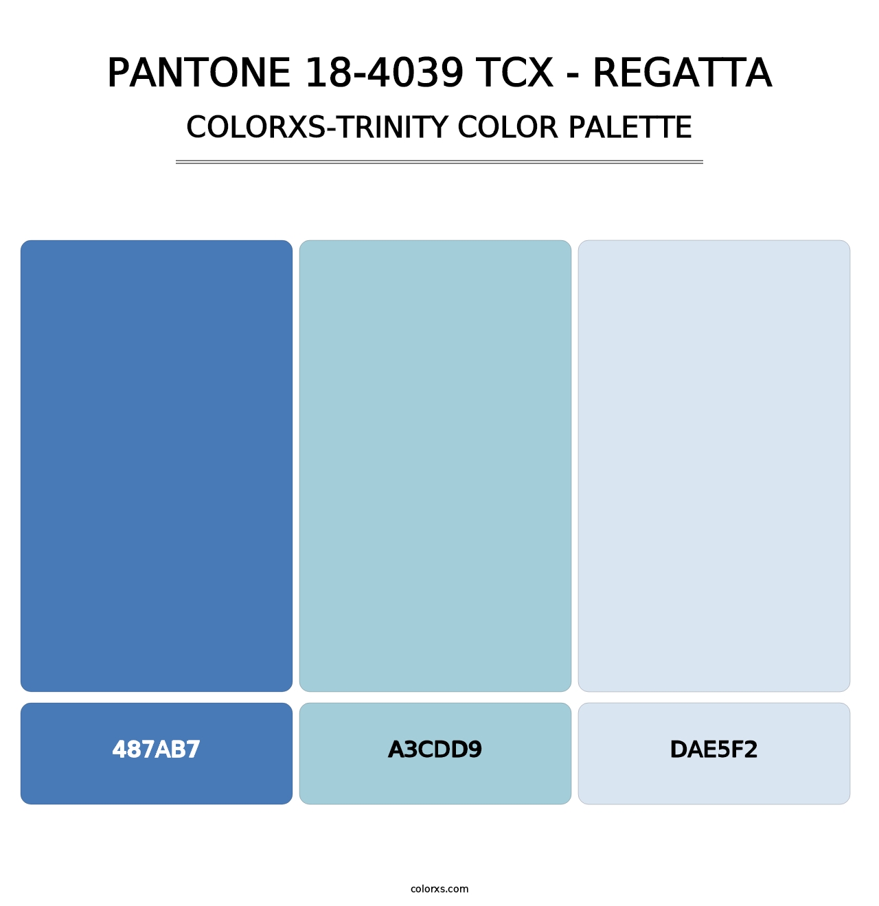 PANTONE 18-4039 TCX - Regatta - Colorxs Trinity Palette