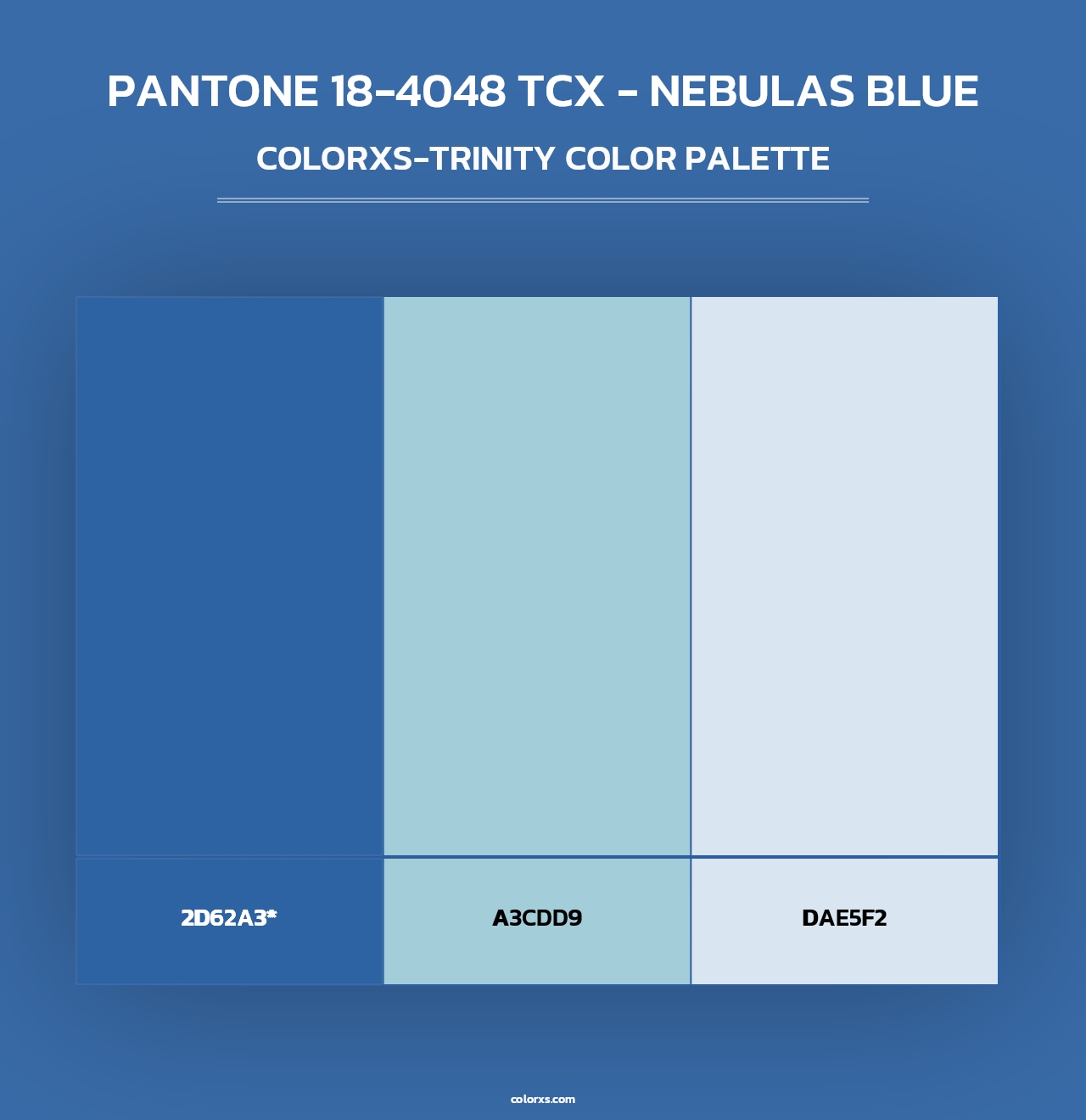 PANTONE 18-4048 TCX - Nebulas Blue - Colorxs Trinity Palette