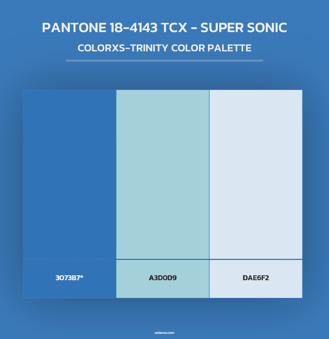 PANTONE 18-4143 TCX - Super Sonic - Colorxs Trinity Palette