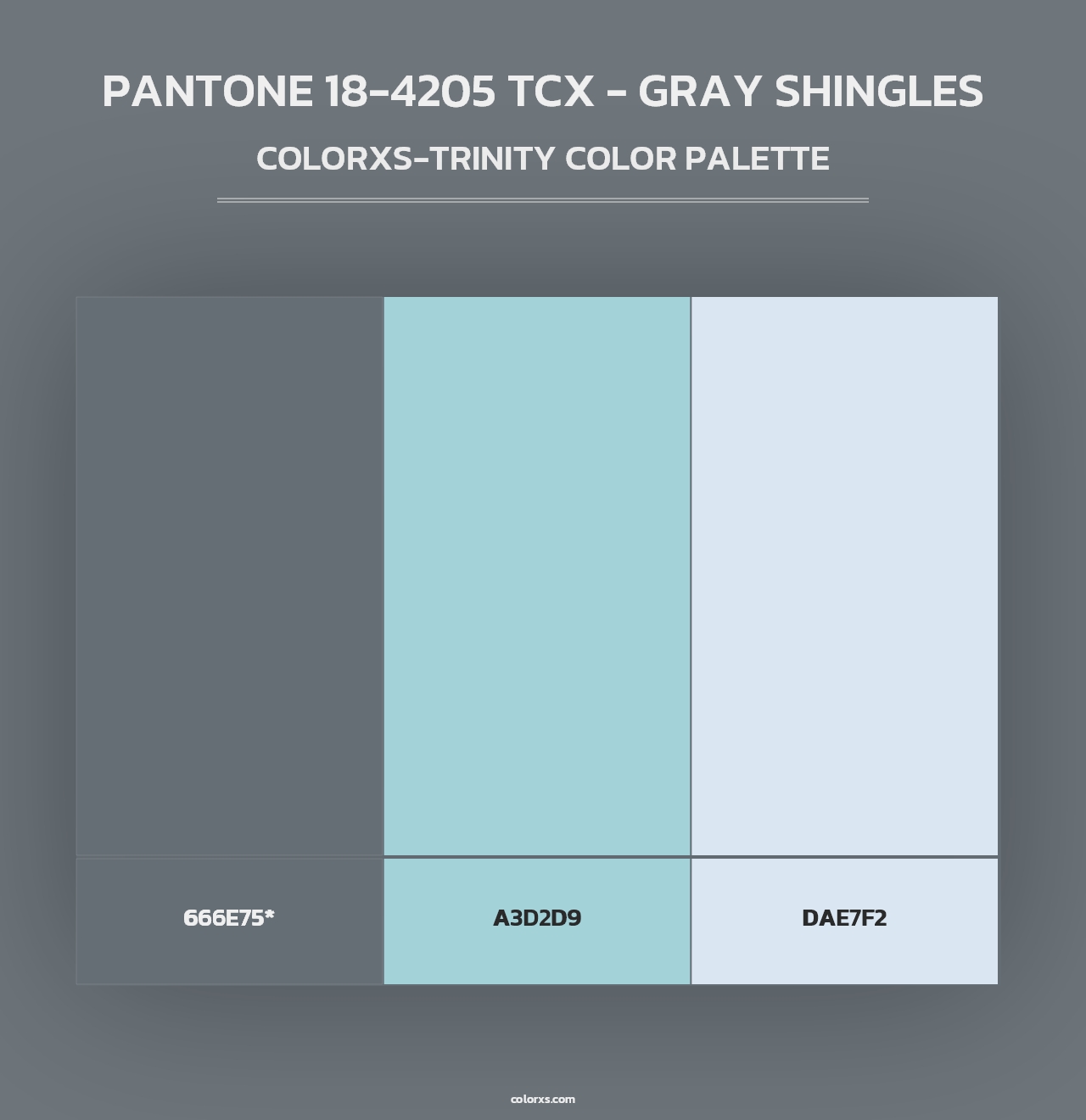 PANTONE 18-4205 TCX - Gray Shingles - Colorxs Trinity Palette