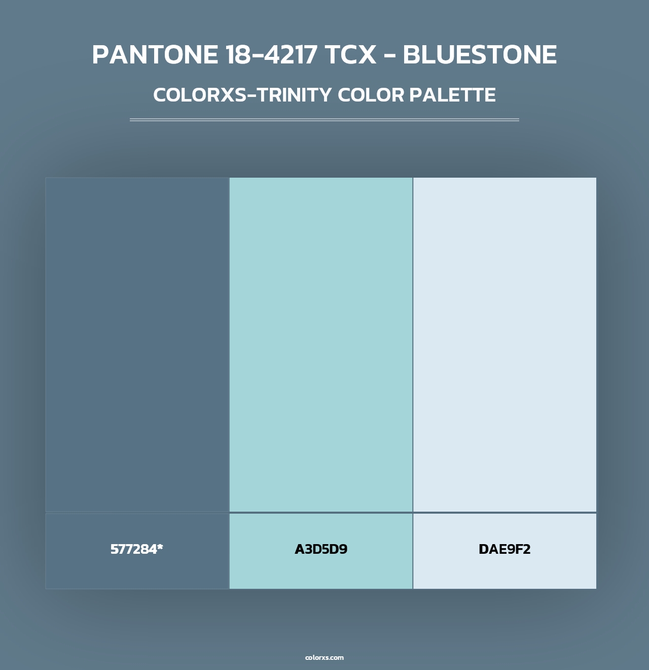 PANTONE 18-4217 TCX - Bluestone - Colorxs Trinity Palette