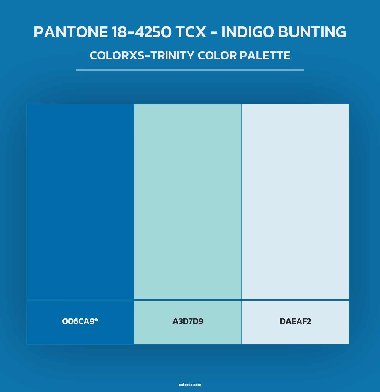 PANTONE 18-4250 TCX - Indigo Bunting - Colorxs Trinity Palette