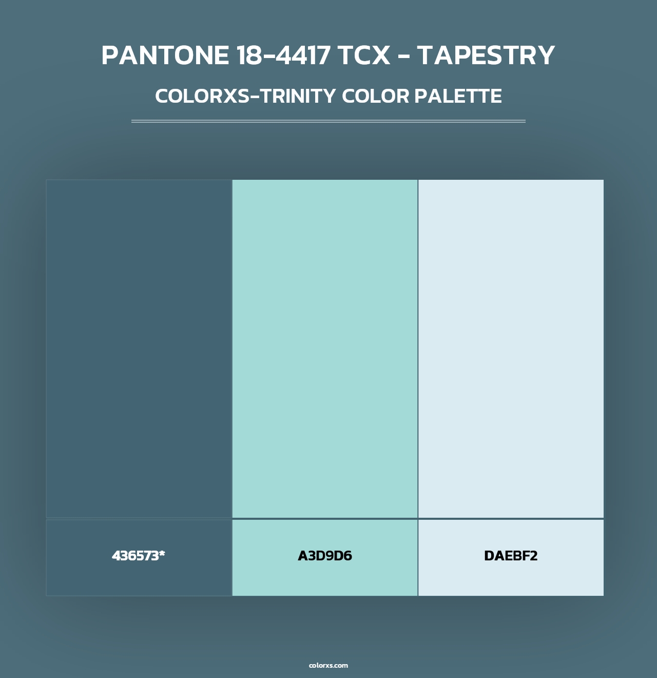 PANTONE 18-4417 TCX - Tapestry - Colorxs Trinity Palette