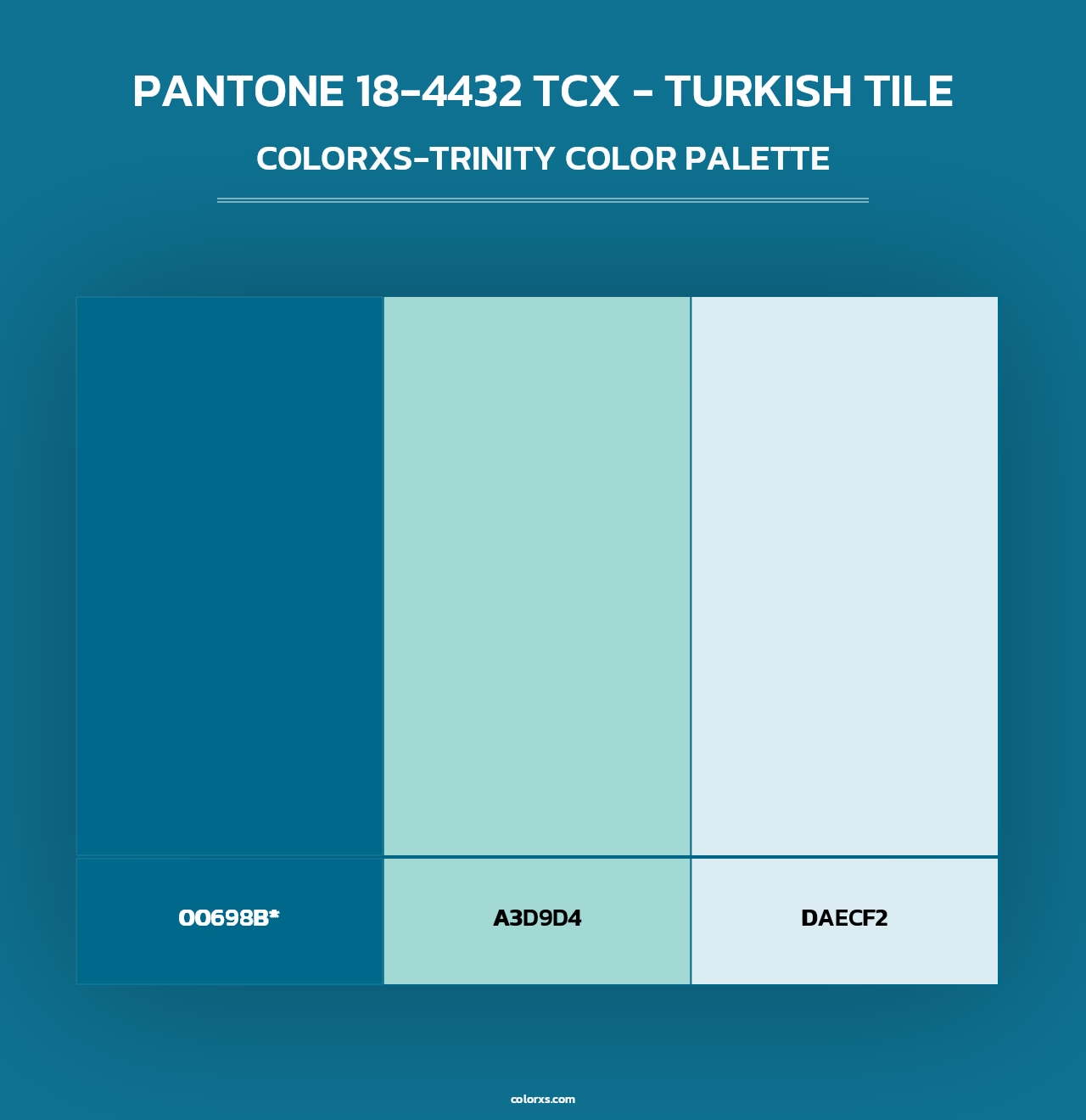 PANTONE 18-4432 TCX - Turkish Tile - Colorxs Trinity Palette