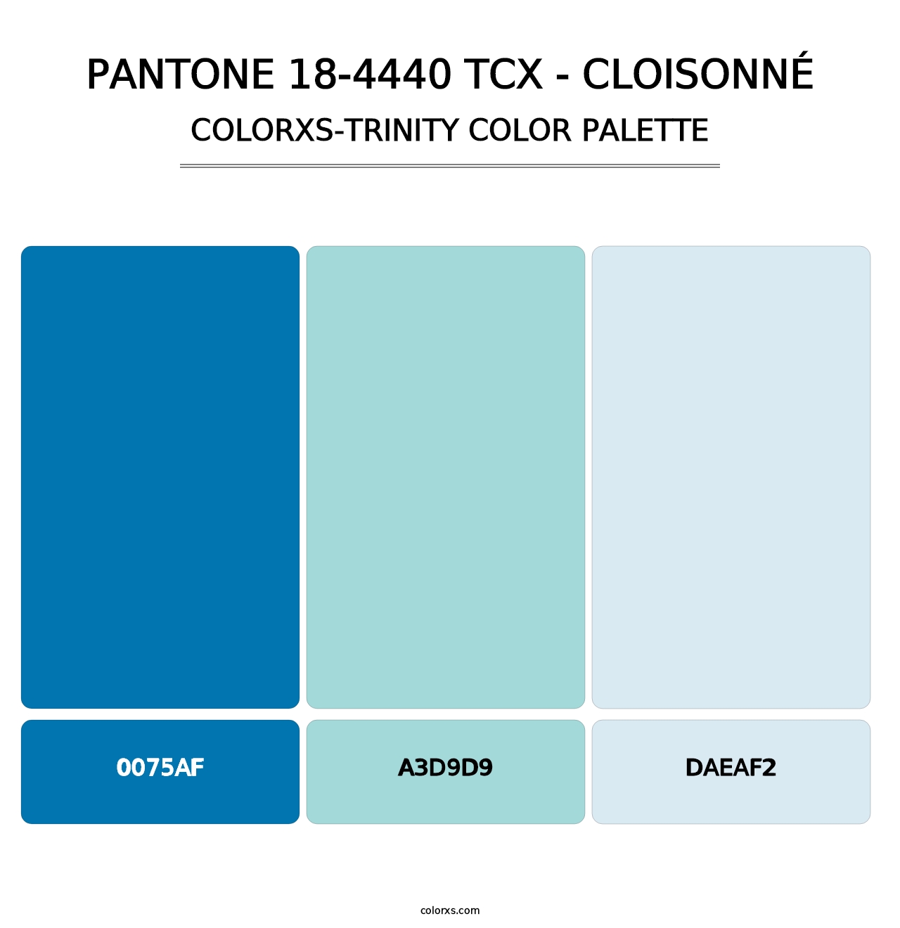 PANTONE 18-4440 TCX - Cloisonné - Colorxs Trinity Palette