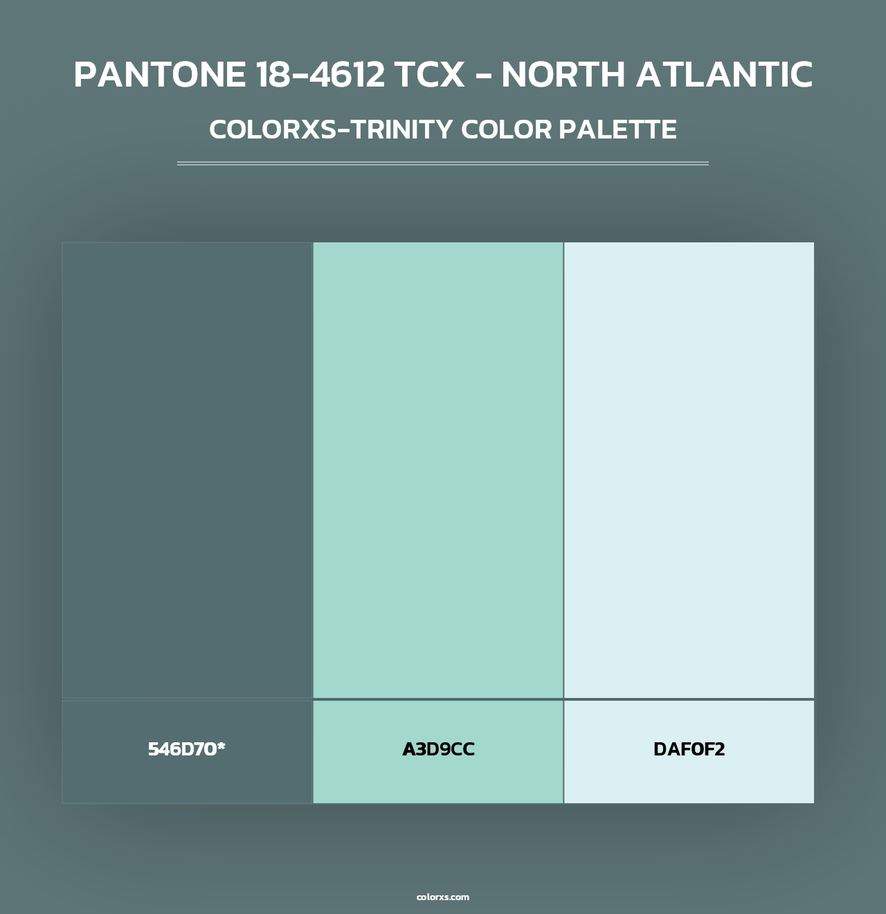 PANTONE 18-4612 TCX - North Atlantic - Colorxs Trinity Palette