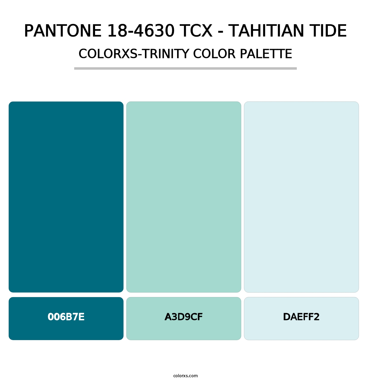 PANTONE 18-4630 TCX - Tahitian Tide - Colorxs Trinity Palette