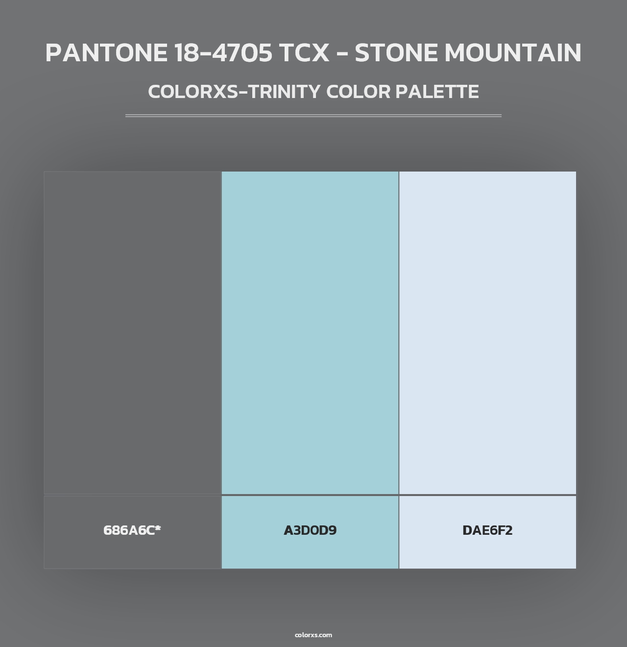 PANTONE 18-4705 TCX - Stone Mountain - Colorxs Trinity Palette
