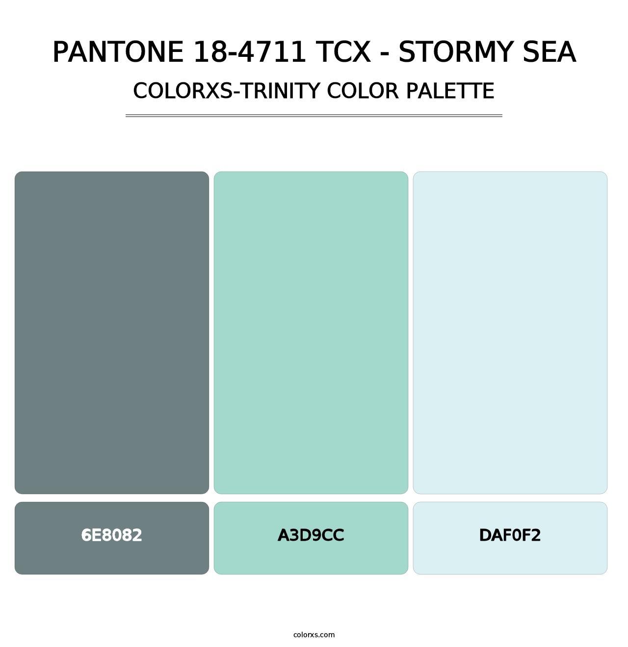 PANTONE 18-4711 TCX - Stormy Sea - Colorxs Trinity Palette