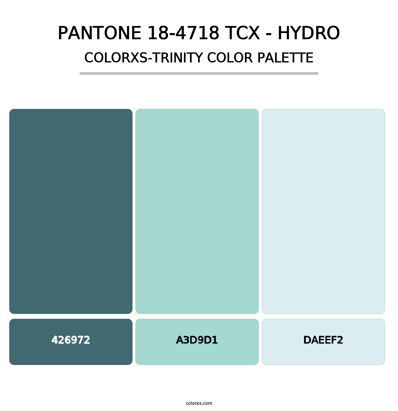 PANTONE 18-4718 TCX - Hydro - Colorxs Trinity Palette