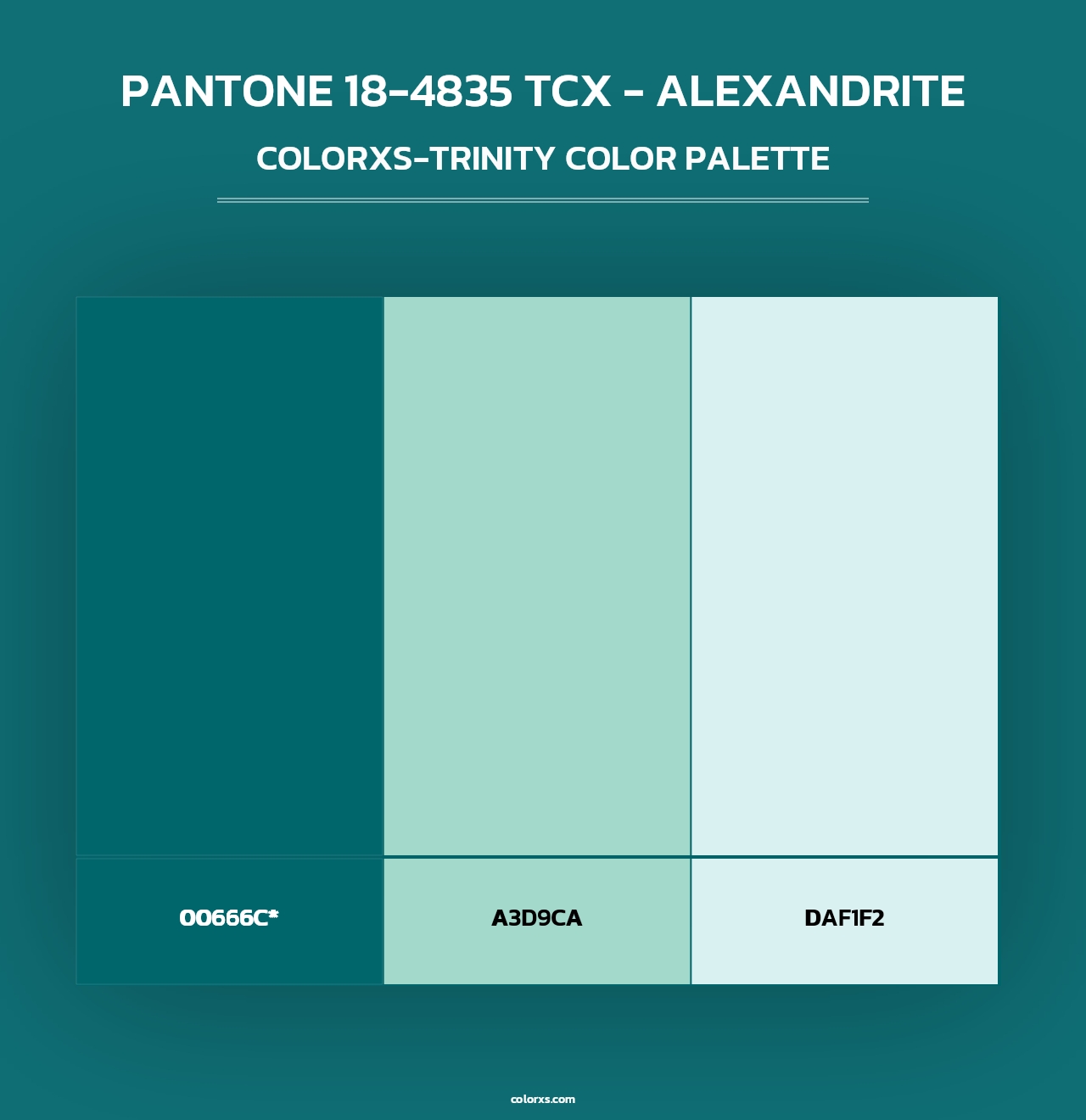 PANTONE 18-4835 TCX - Alexandrite - Colorxs Trinity Palette