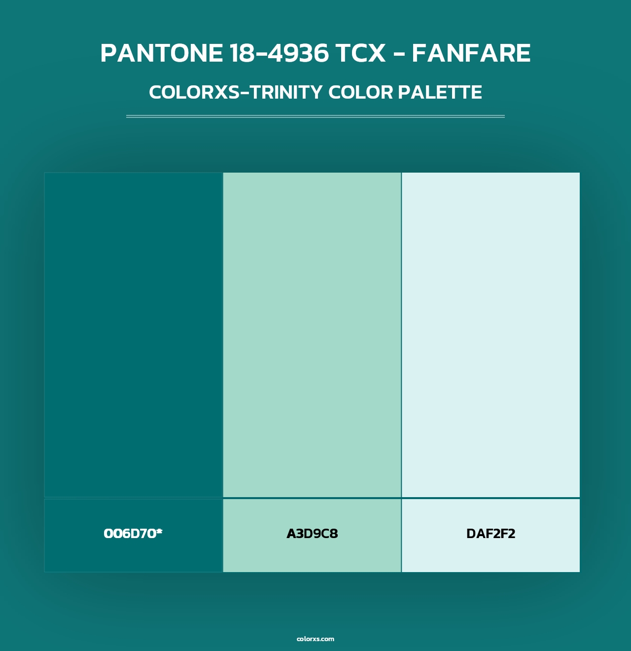 PANTONE 18-4936 TCX - Fanfare - Colorxs Trinity Palette