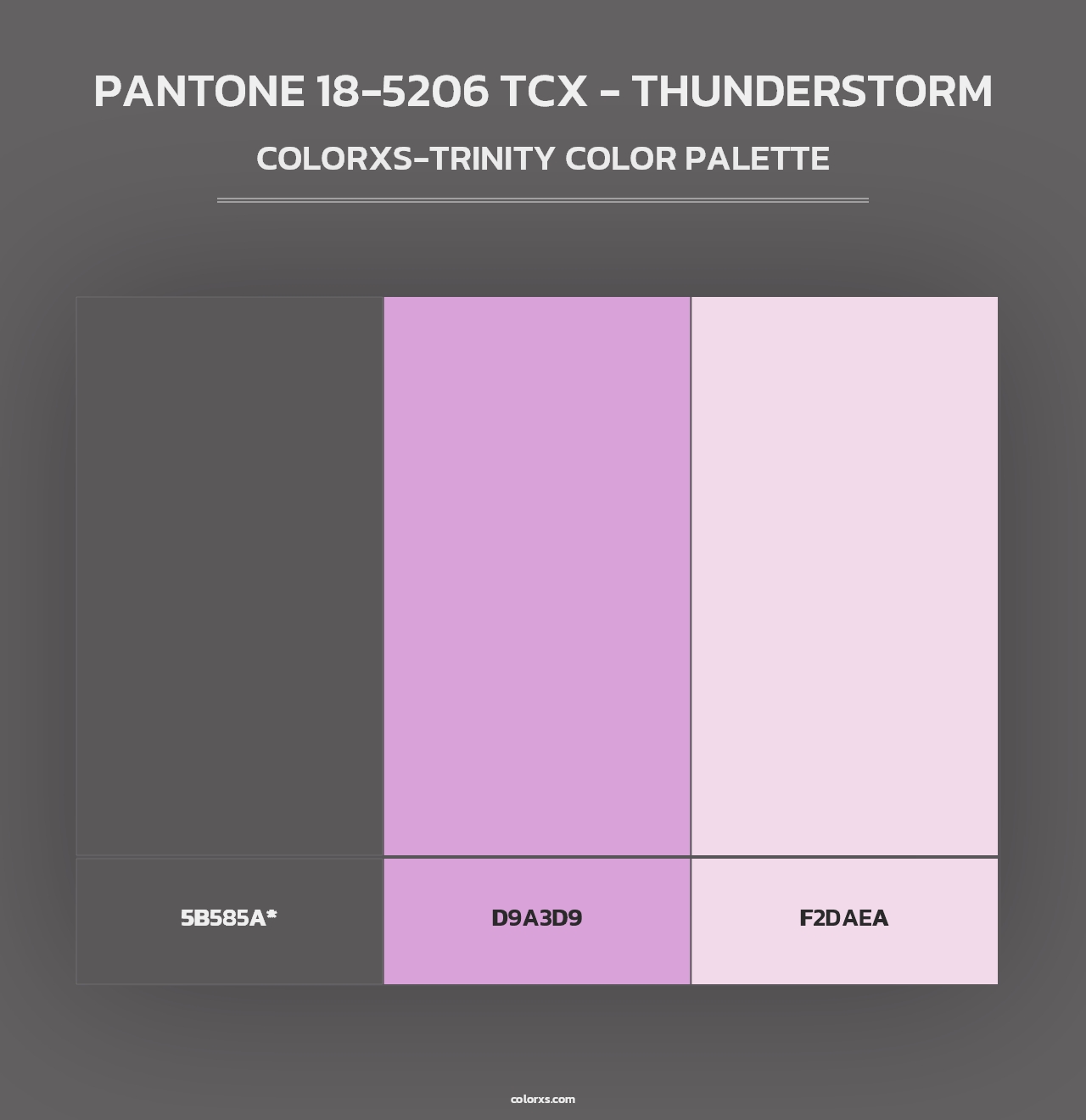 PANTONE 18-5206 TCX - Thunderstorm - Colorxs Trinity Palette