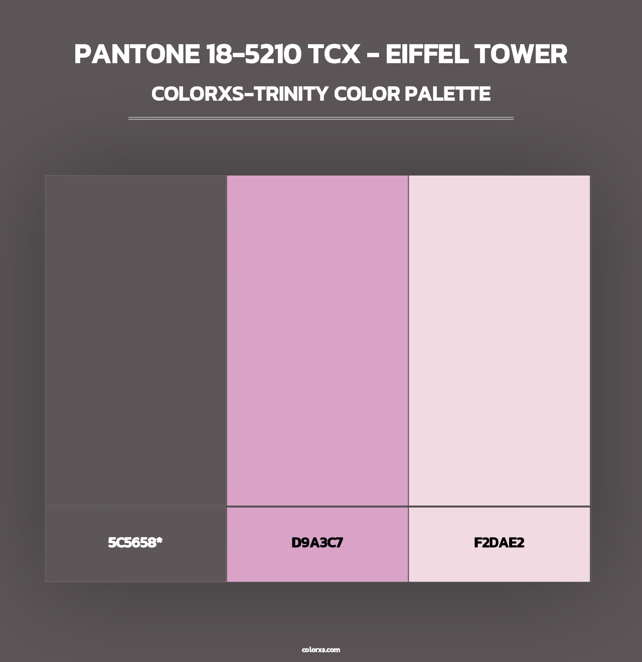 PANTONE 18-5210 TCX - Eiffel Tower - Colorxs Trinity Palette