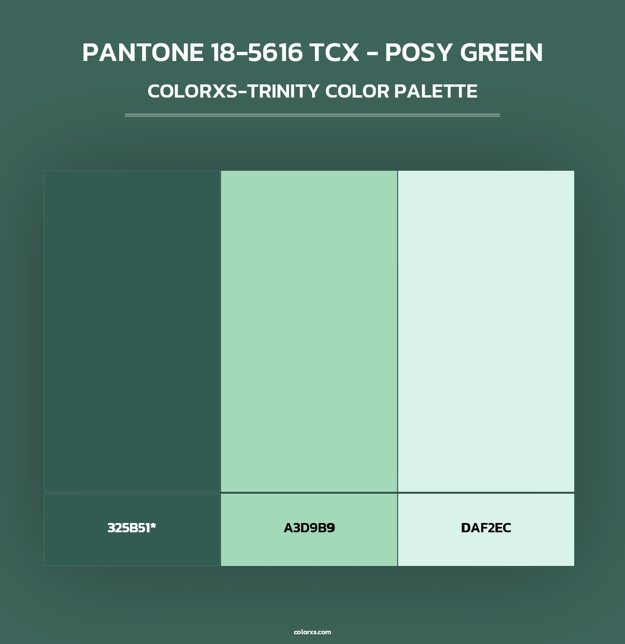 PANTONE 18-5616 TCX - Posy Green - Colorxs Trinity Palette