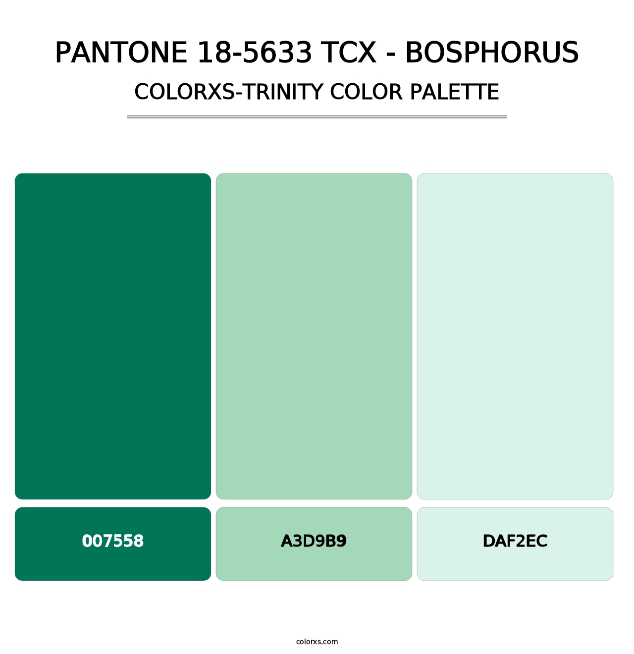 PANTONE 18-5633 TCX - Bosphorus - Colorxs Trinity Palette