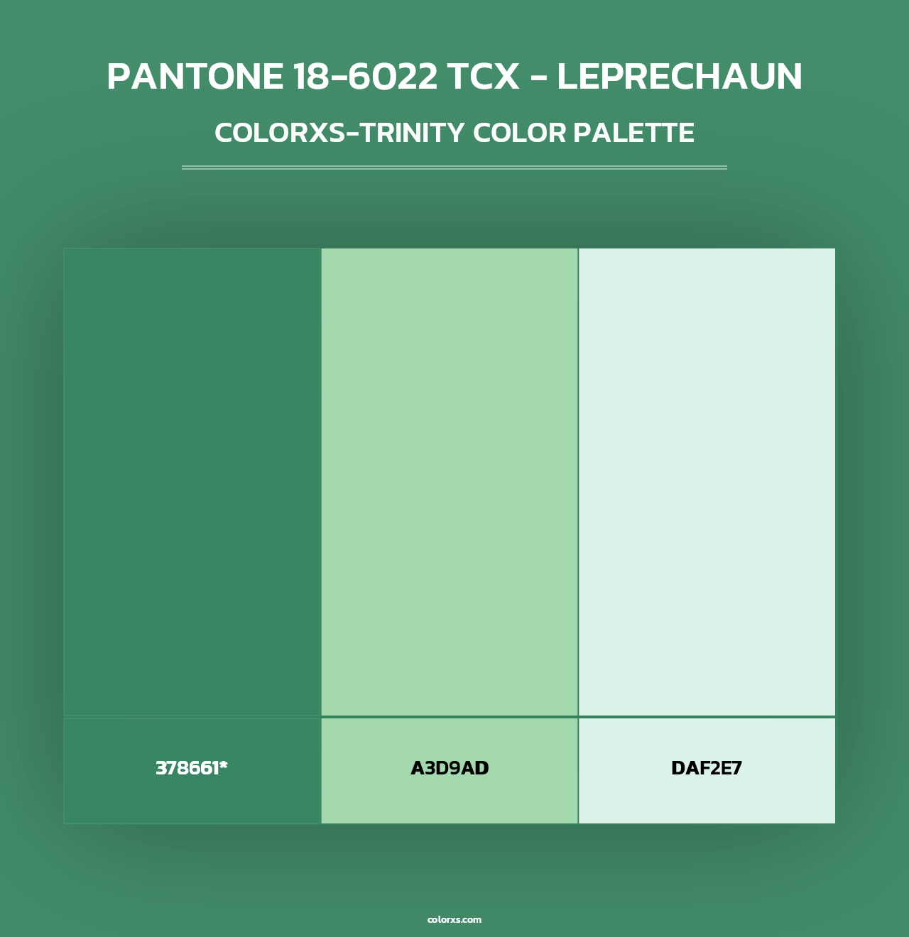 PANTONE 18-6022 TCX - Leprechaun - Colorxs Trinity Palette