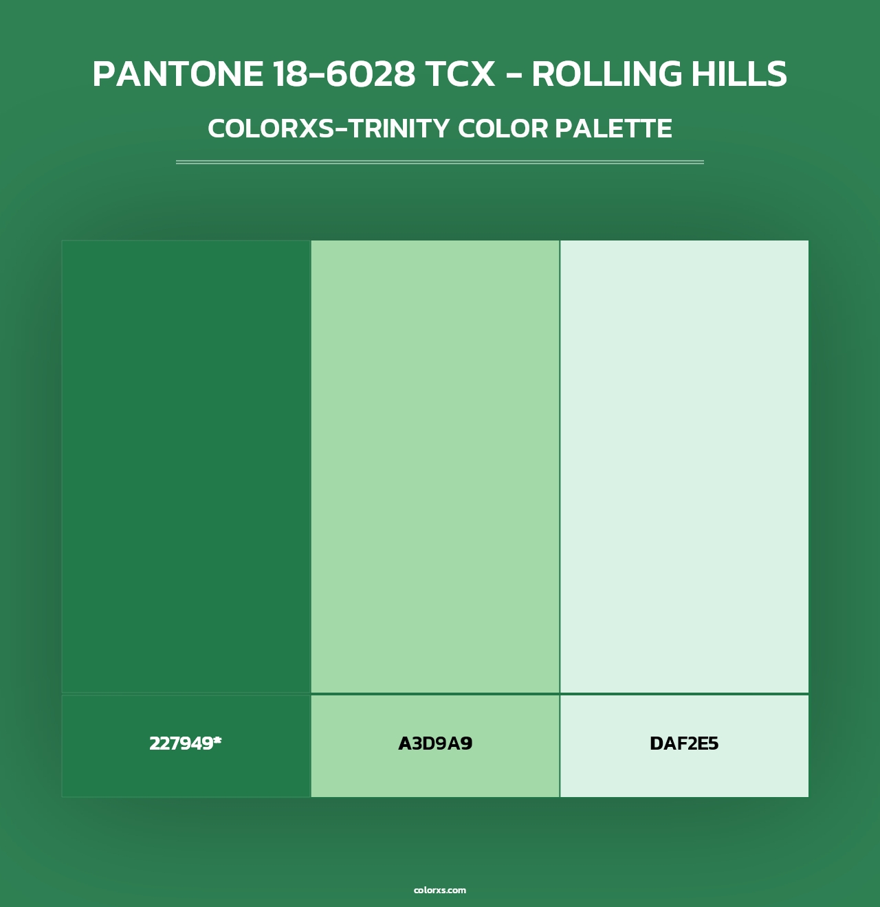 PANTONE 18-6028 TCX - Rolling Hills - Colorxs Trinity Palette