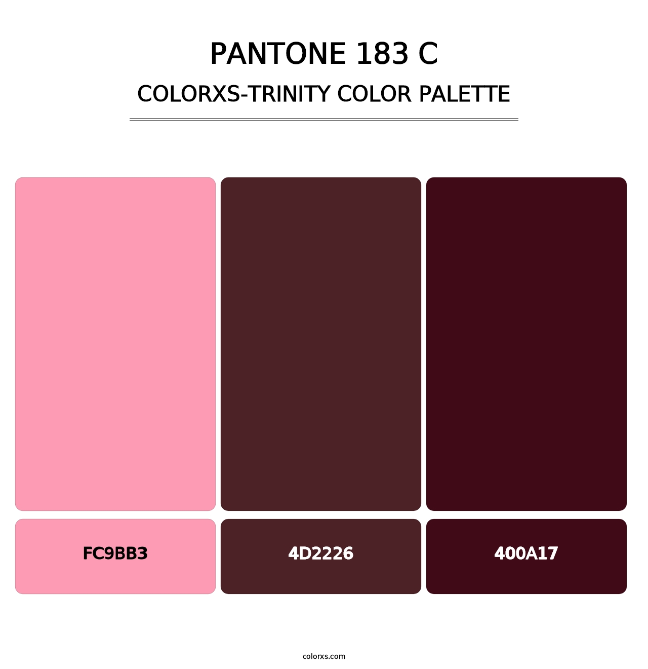 PANTONE 183 C - Colorxs Trinity Palette