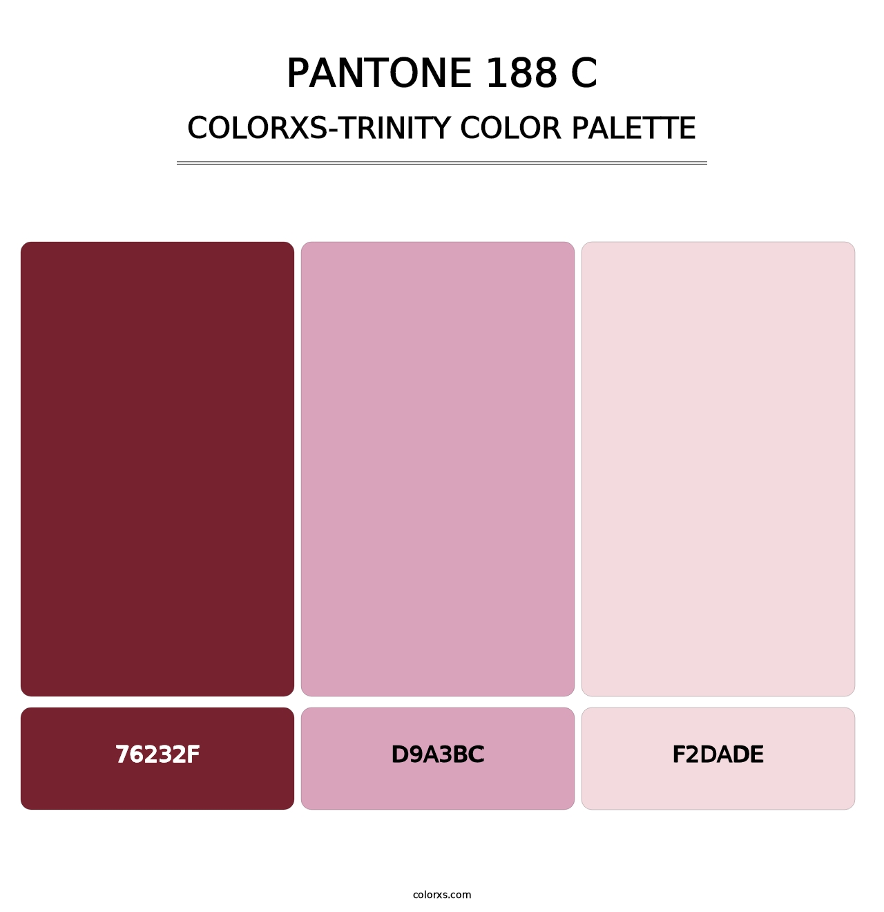 PANTONE 188 C - Colorxs Trinity Palette
