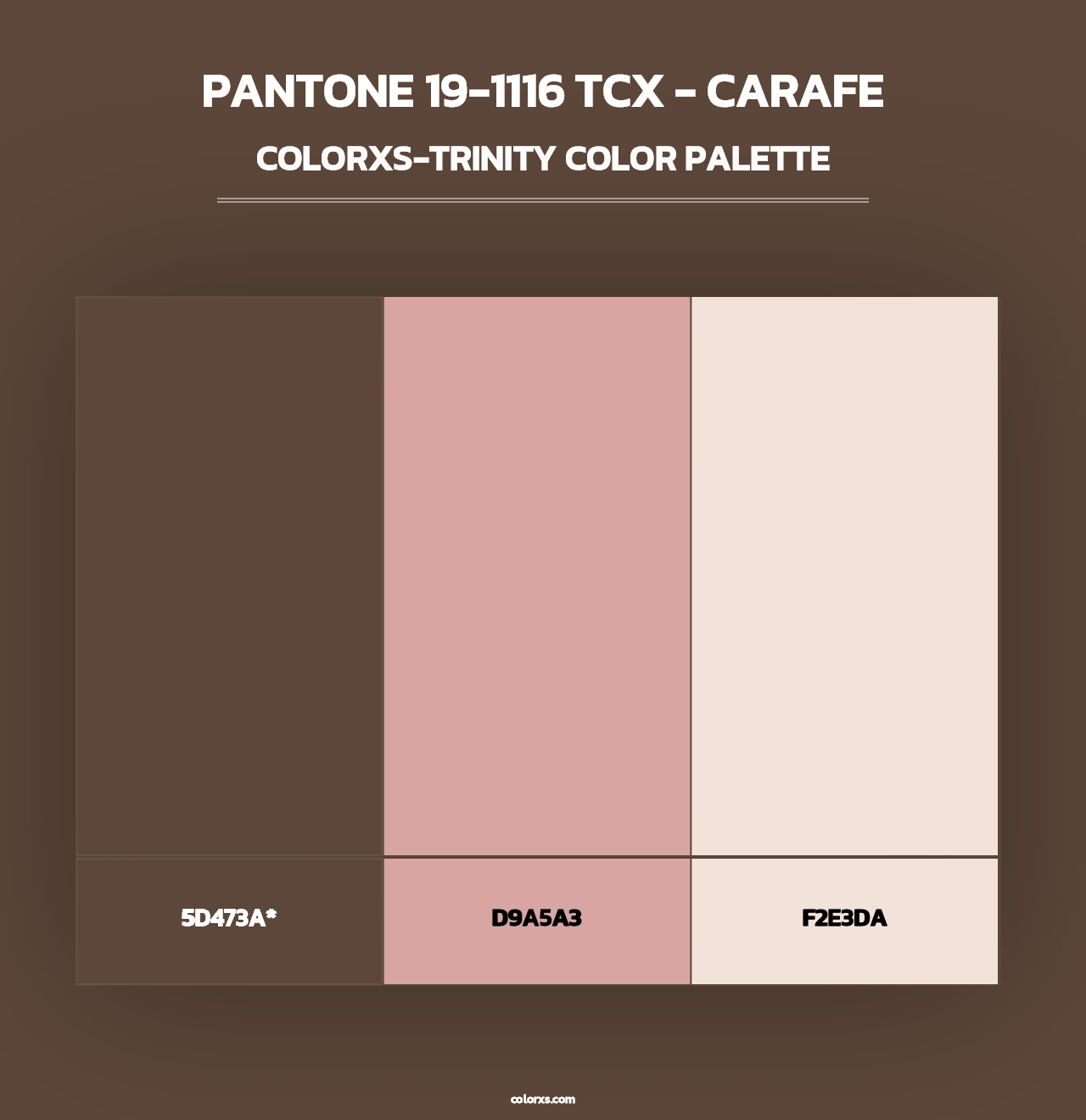 PANTONE 19-1116 TCX - Carafe - Colorxs Trinity Palette