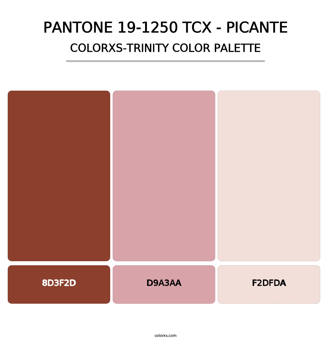 PANTONE 19-1250 TCX - Picante - Colorxs Trinity Palette