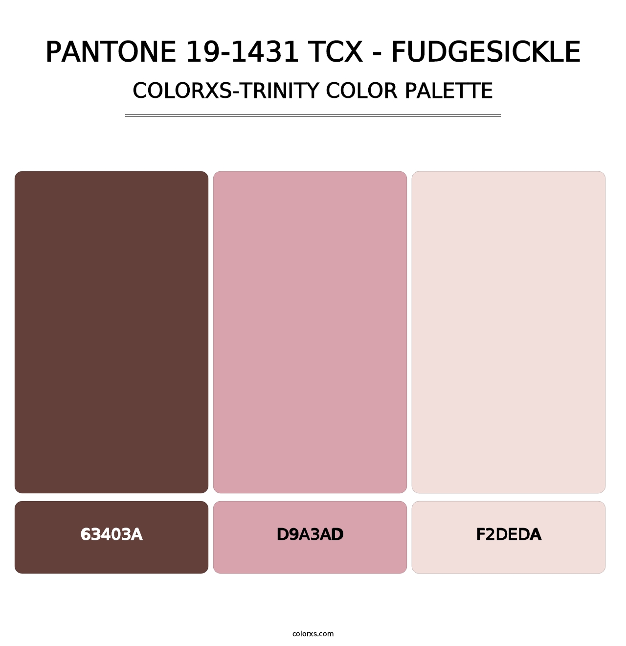 PANTONE 19-1431 TCX - Fudgesickle - Colorxs Trinity Palette