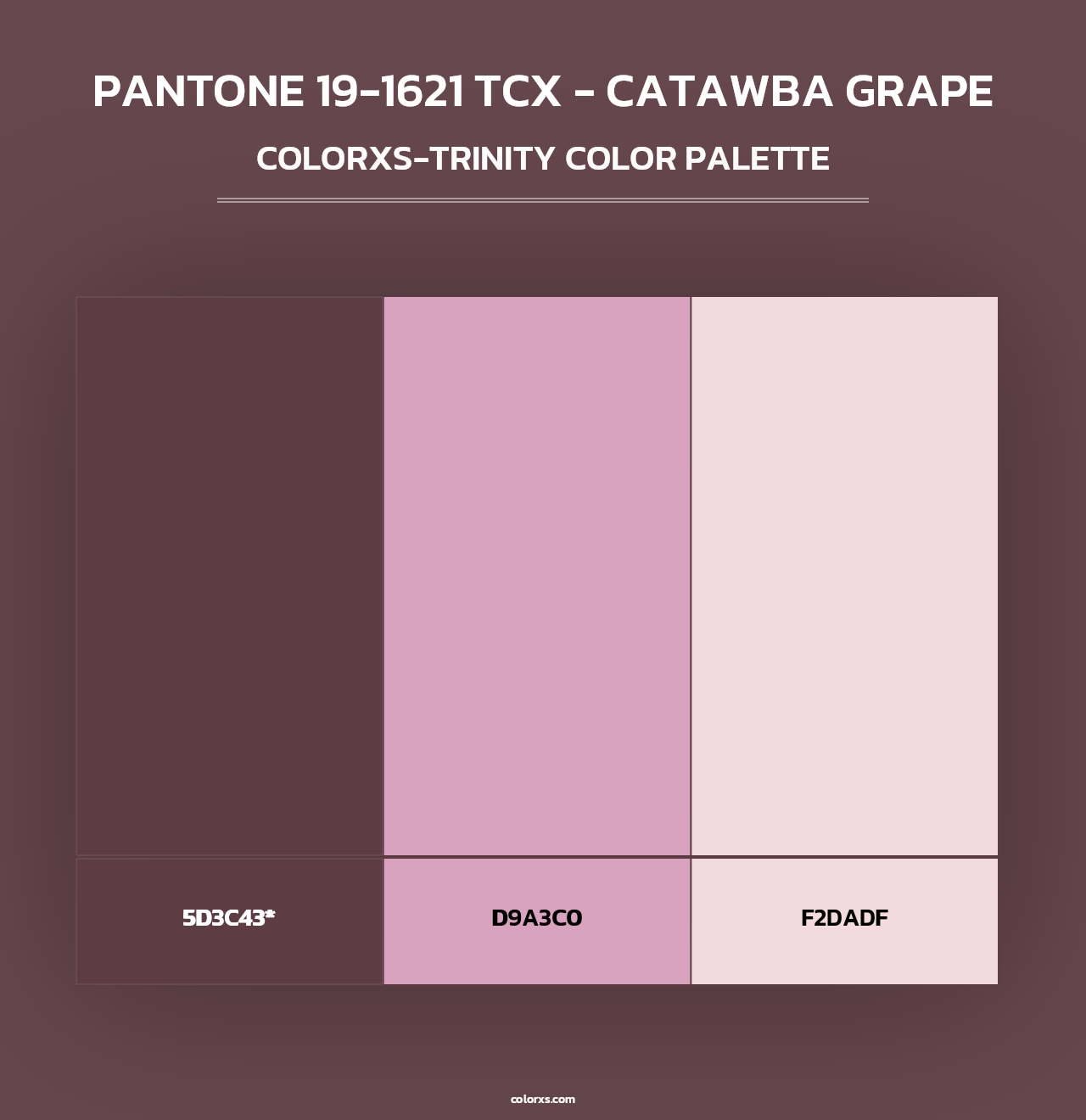 PANTONE 19-1621 TCX - Catawba Grape - Colorxs Trinity Palette