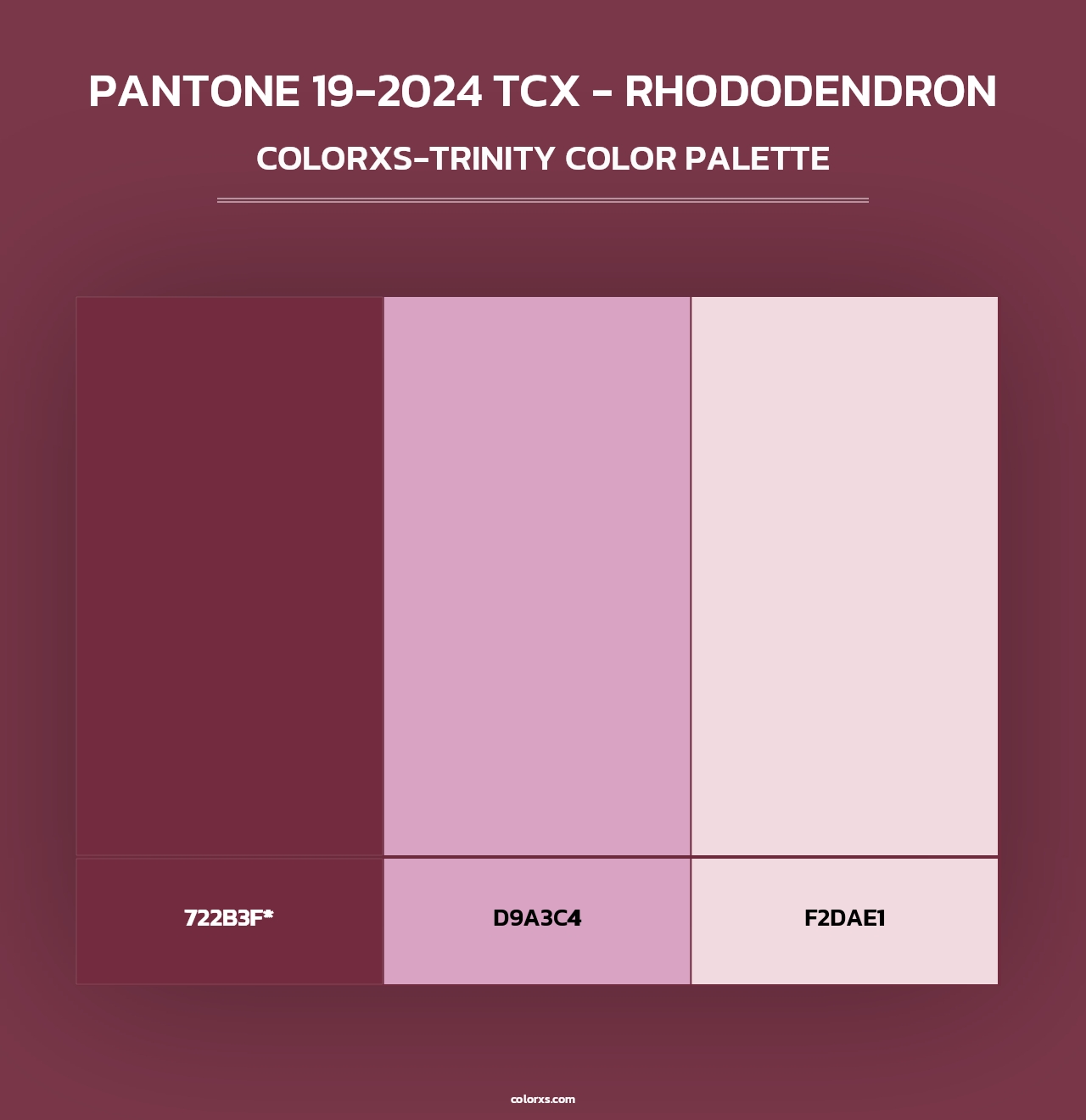 PANTONE 19-2024 TCX - Rhododendron - Colorxs Trinity Palette