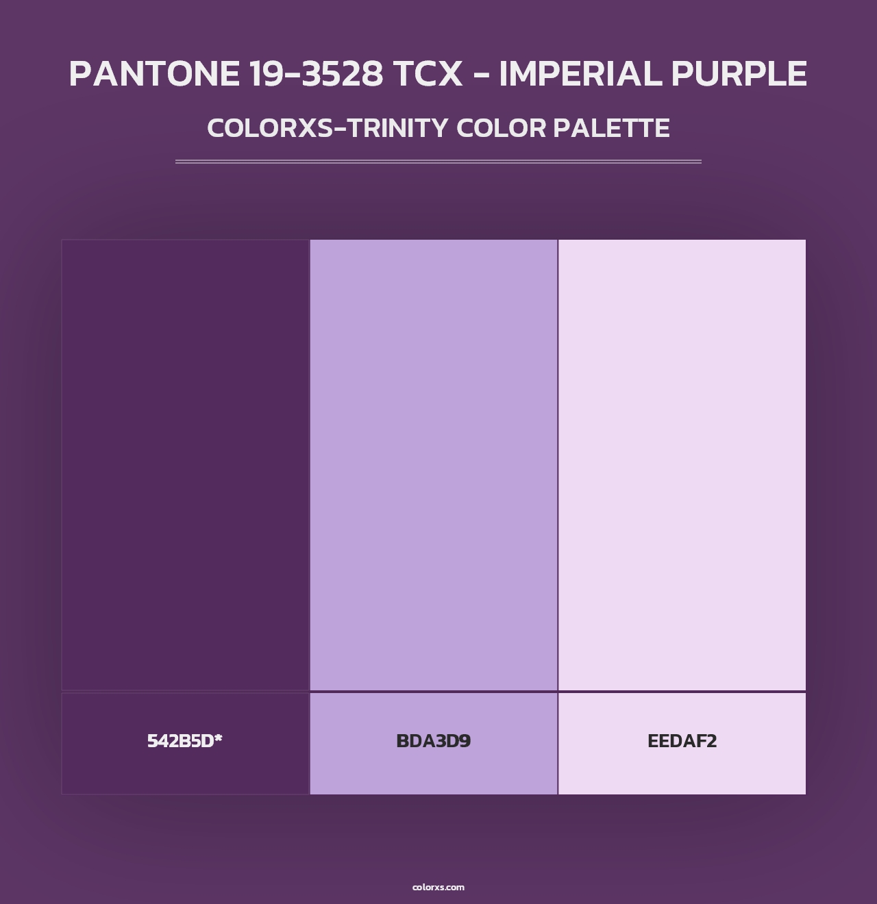 PANTONE 19-3528 TCX - Imperial Purple - Colorxs Trinity Palette