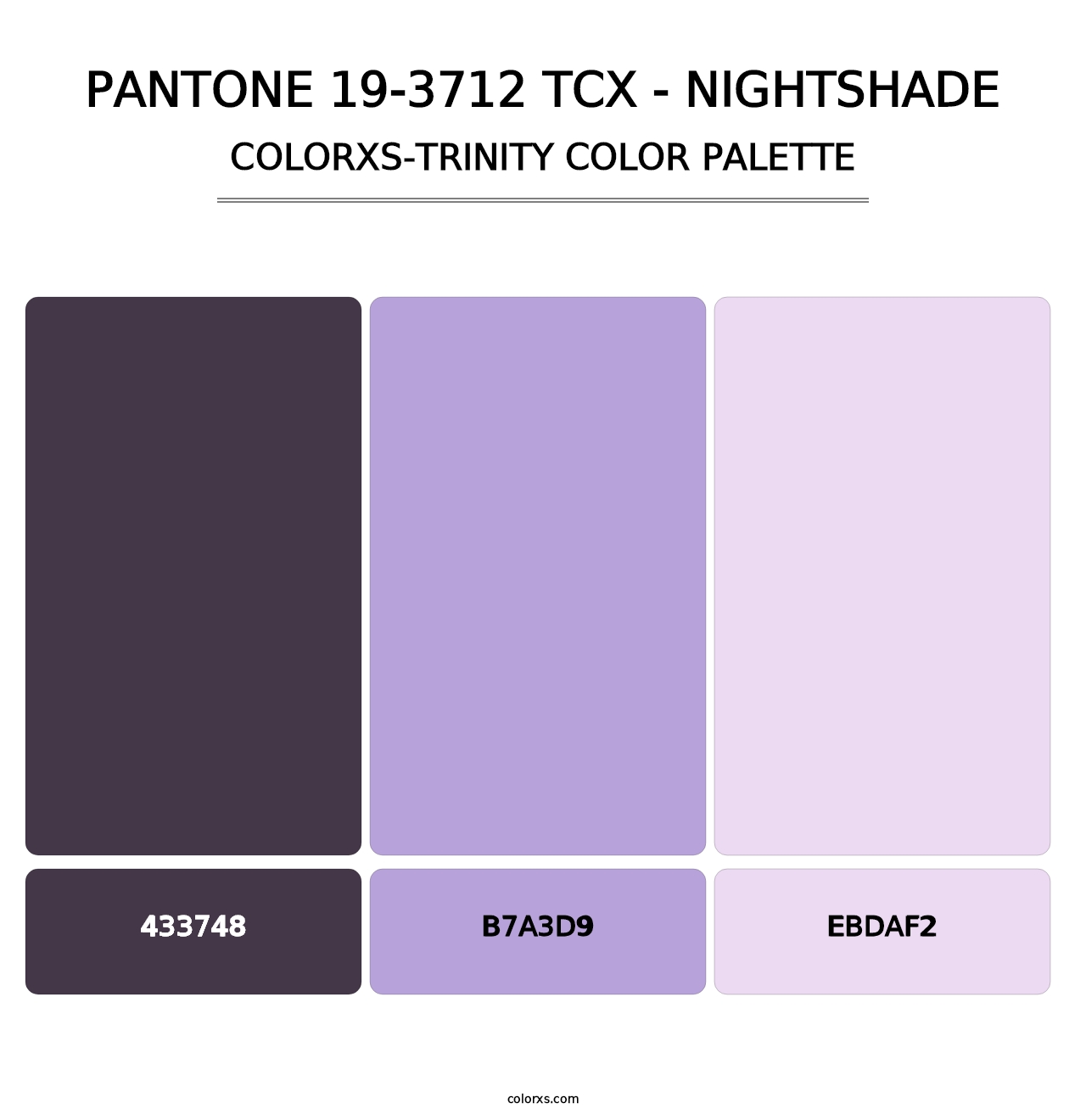 PANTONE 19-3712 TCX - Nightshade - Colorxs Trinity Palette