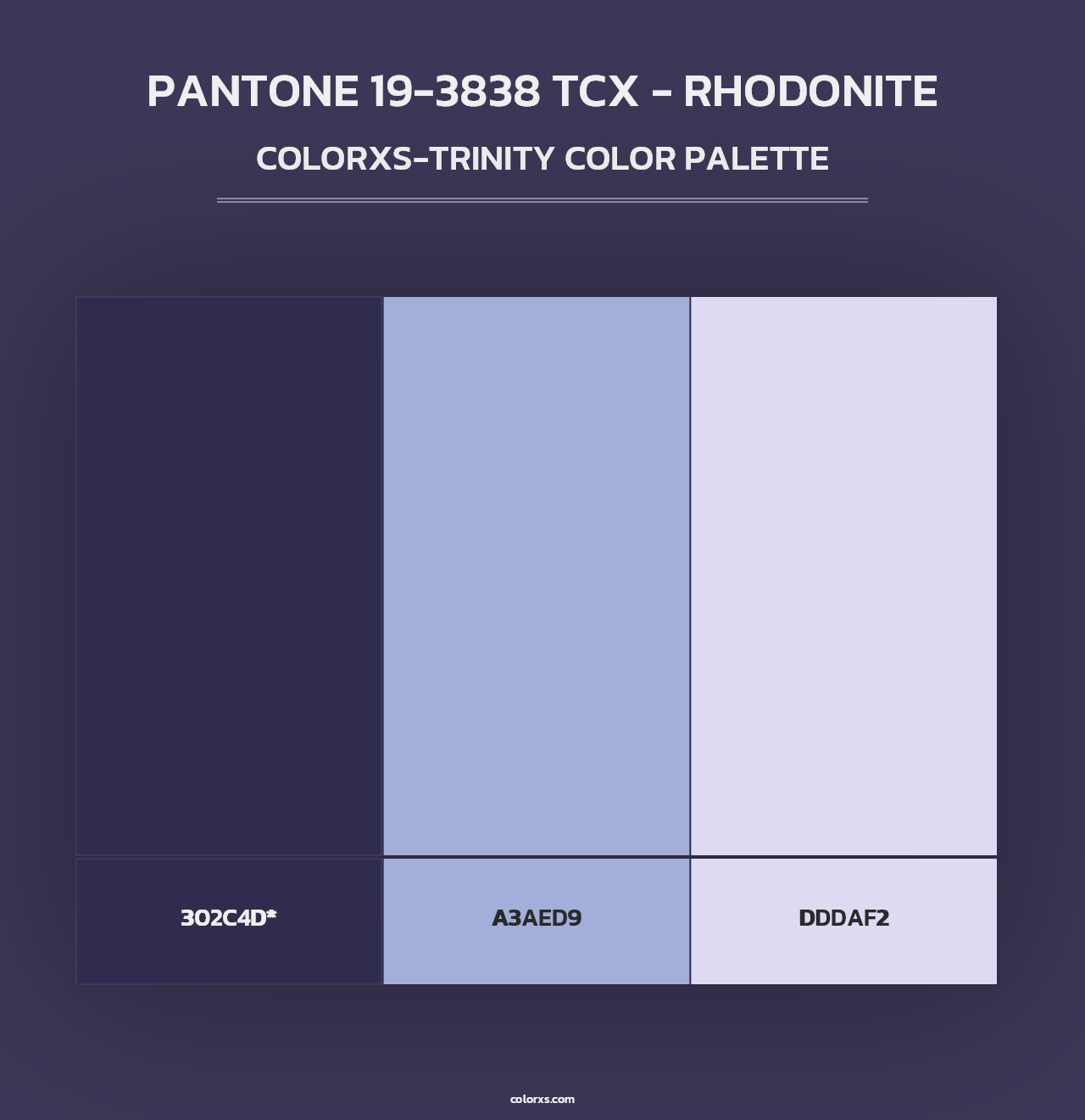 PANTONE 19-3838 TCX - Rhodonite - Colorxs Trinity Palette