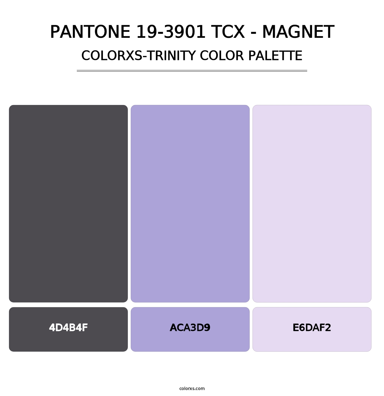 PANTONE 19-3901 TCX - Magnet - Colorxs Trinity Palette