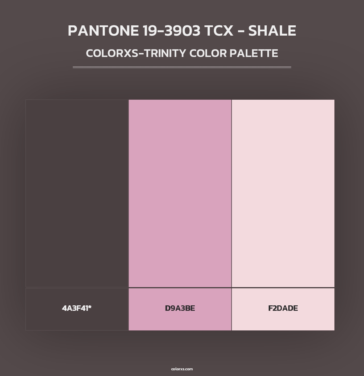 PANTONE 19-3903 TCX - Shale - Colorxs Trinity Palette