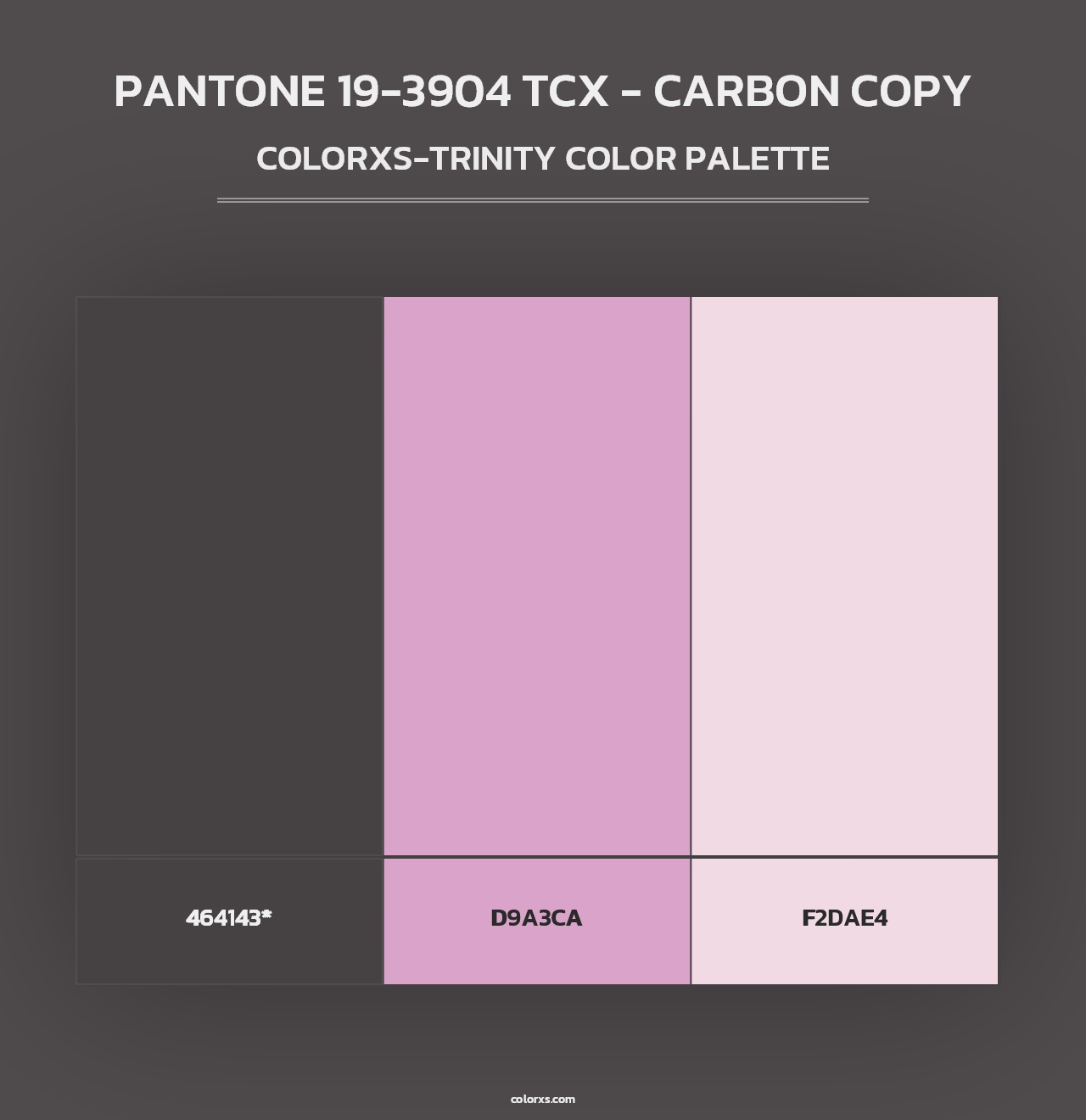 PANTONE 19-3904 TCX - Carbon Copy - Colorxs Trinity Palette