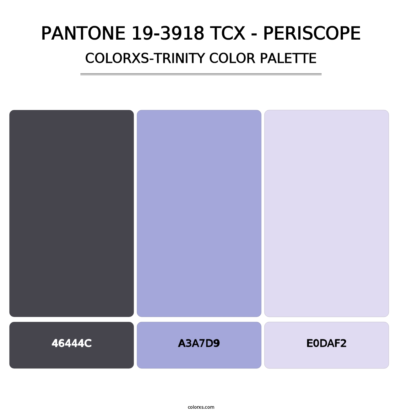 PANTONE 19-3918 TCX - Periscope - Colorxs Trinity Palette