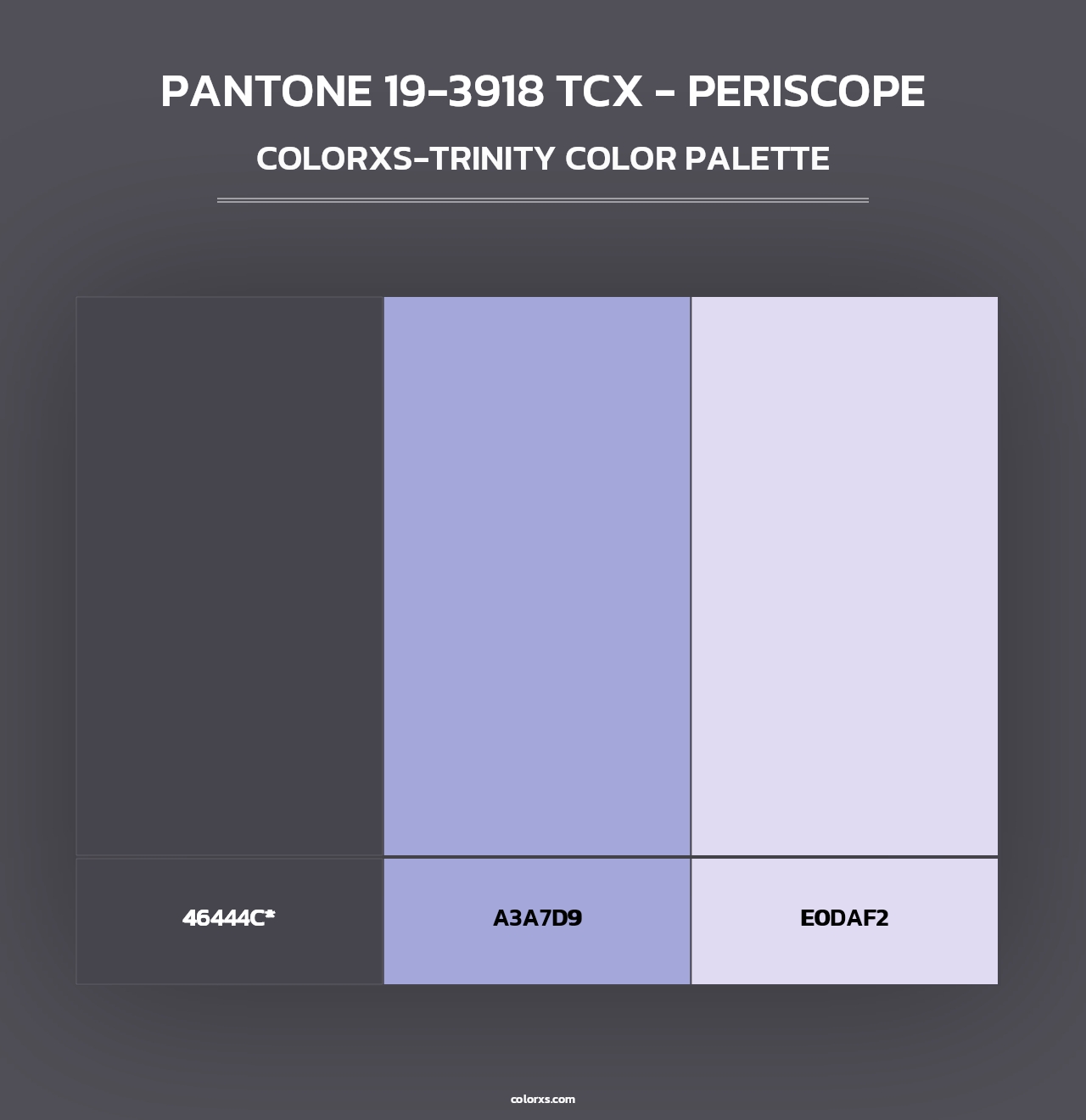 PANTONE 19-3918 TCX - Periscope - Colorxs Trinity Palette