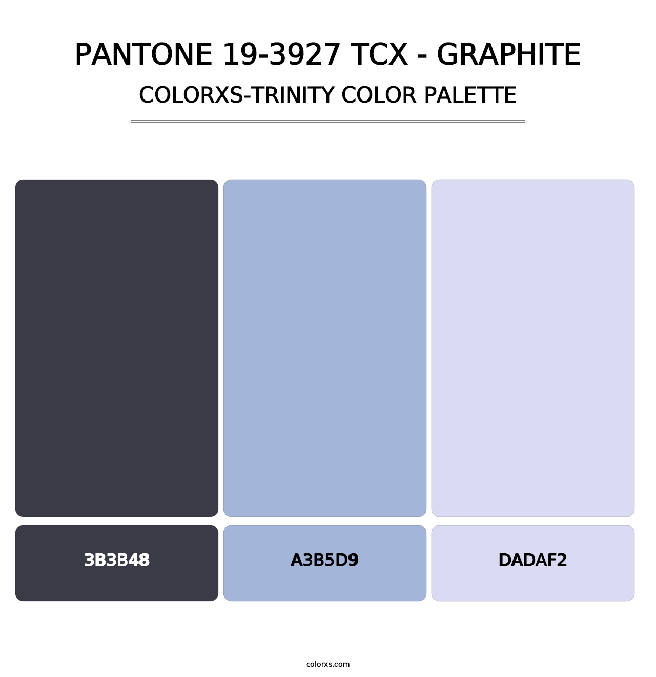 PANTONE 19-3927 TCX - Graphite - Colorxs Trinity Palette
