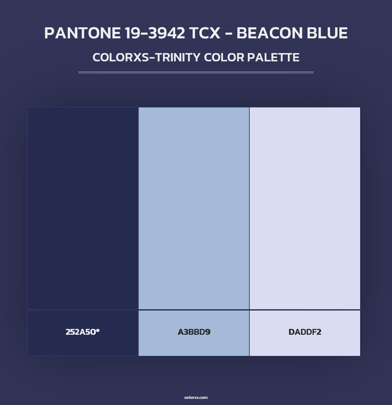 PANTONE 19-3942 TCX - Beacon Blue - Colorxs Trinity Palette