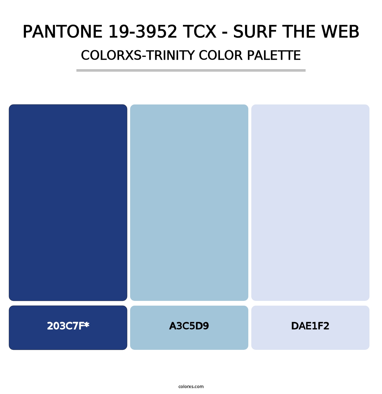 PANTONE 19-3952 TCX - Surf the Web - Colorxs Trinity Palette