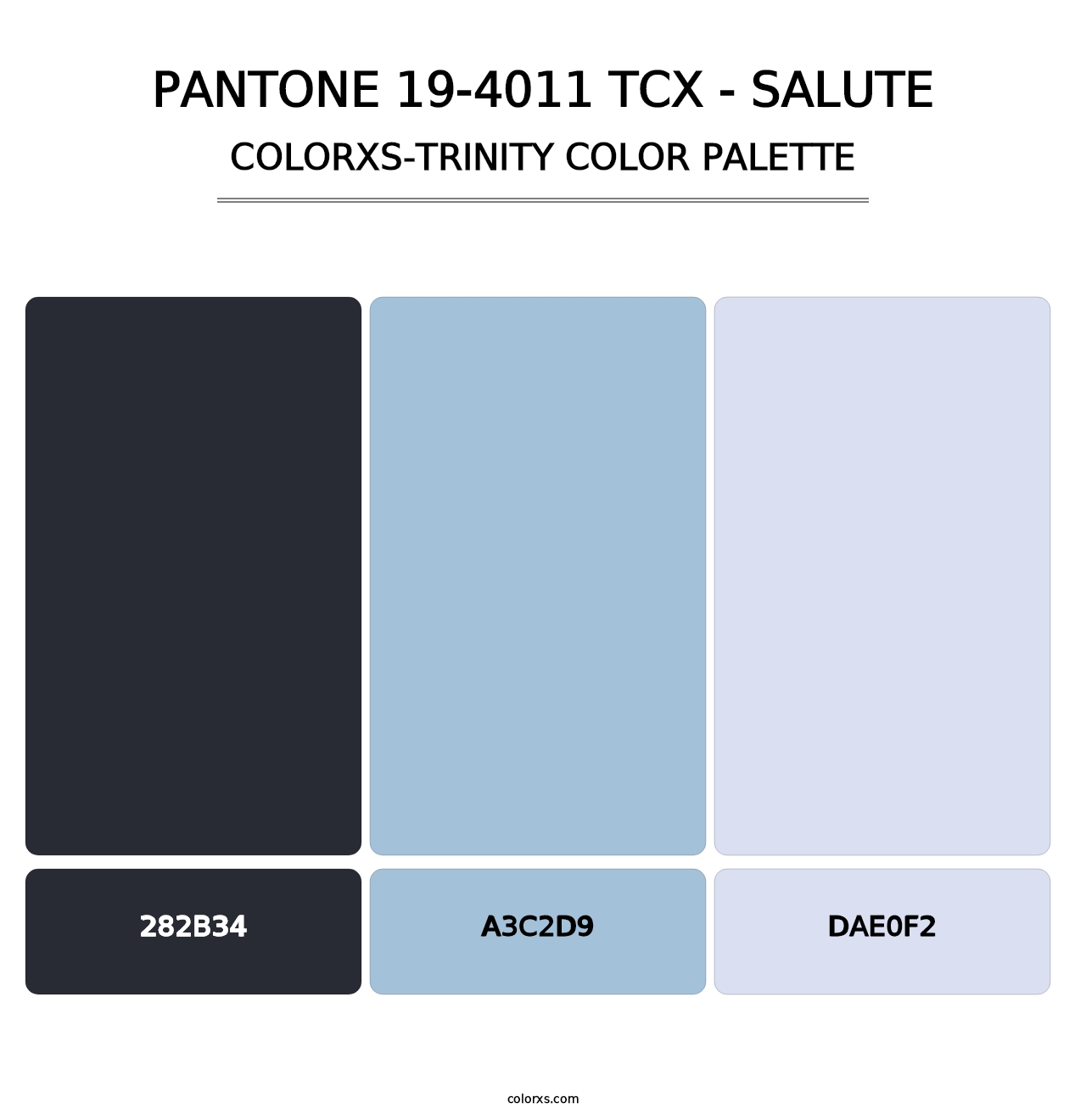 PANTONE 19-4011 TCX - Salute - Colorxs Trinity Palette