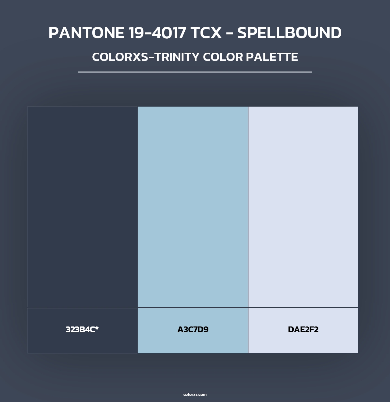 PANTONE 19-4017 TCX - Spellbound - Colorxs Trinity Palette