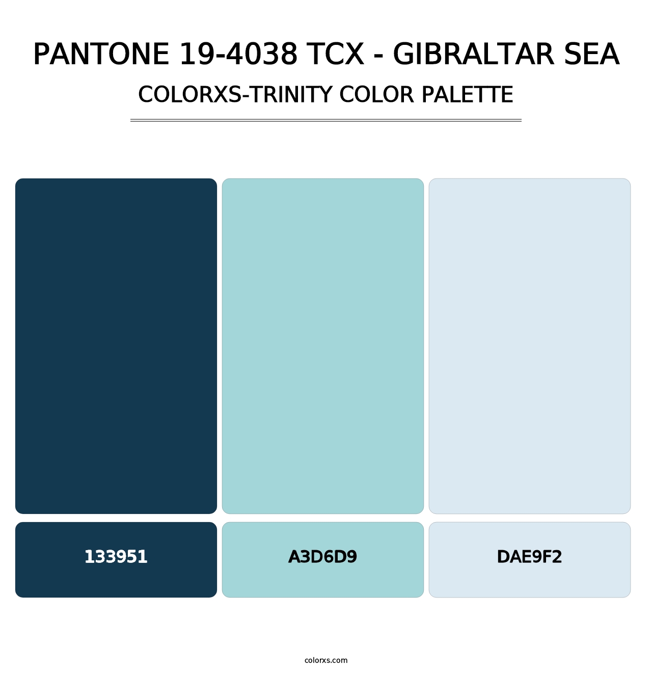 PANTONE 19-4038 TCX - Gibraltar Sea - Colorxs Trinity Palette