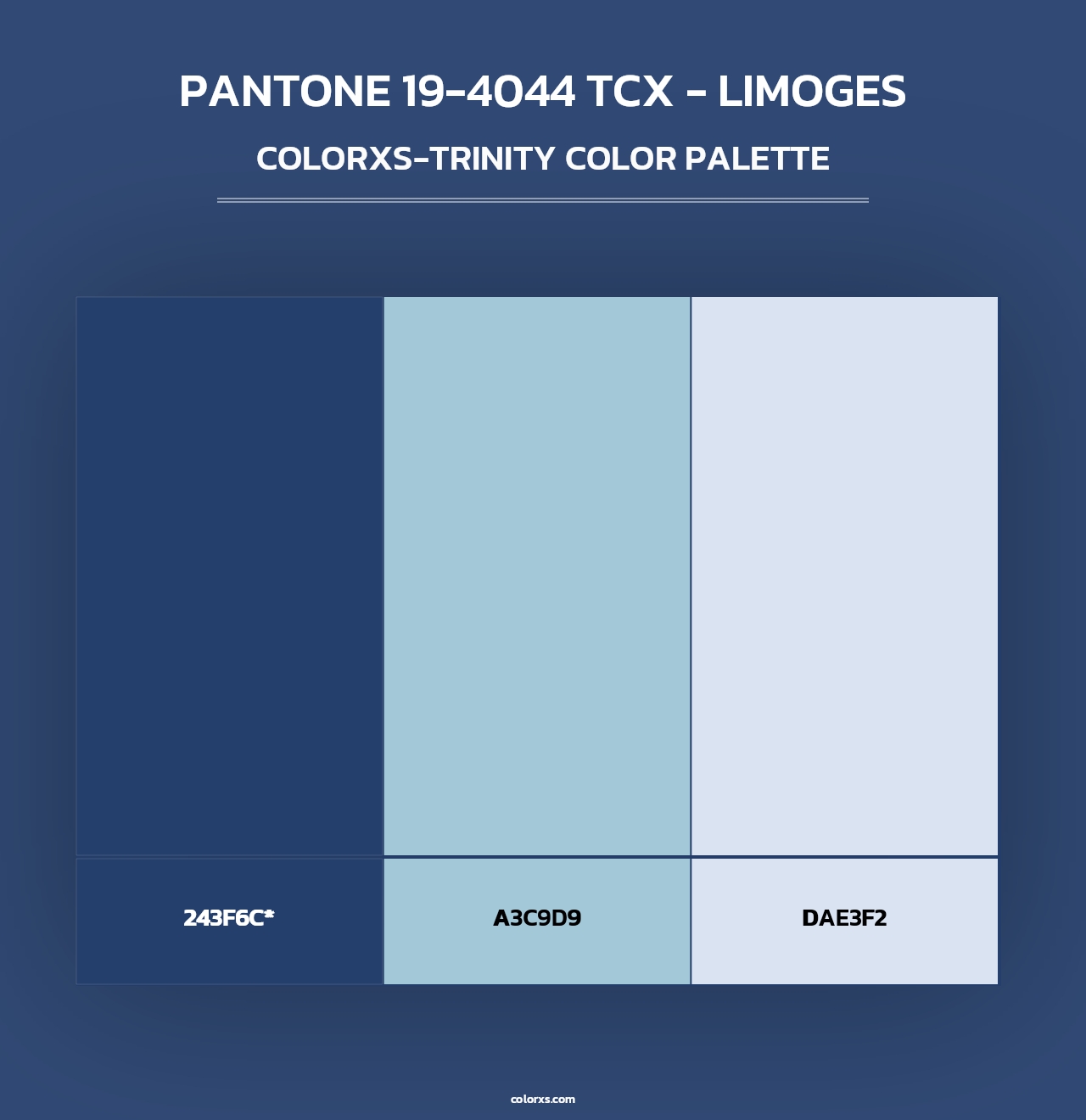 PANTONE 19-4044 TCX - Limoges - Colorxs Trinity Palette