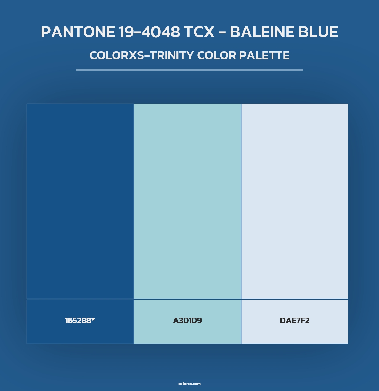 PANTONE 19-4048 TCX - Baleine Blue - Colorxs Trinity Palette