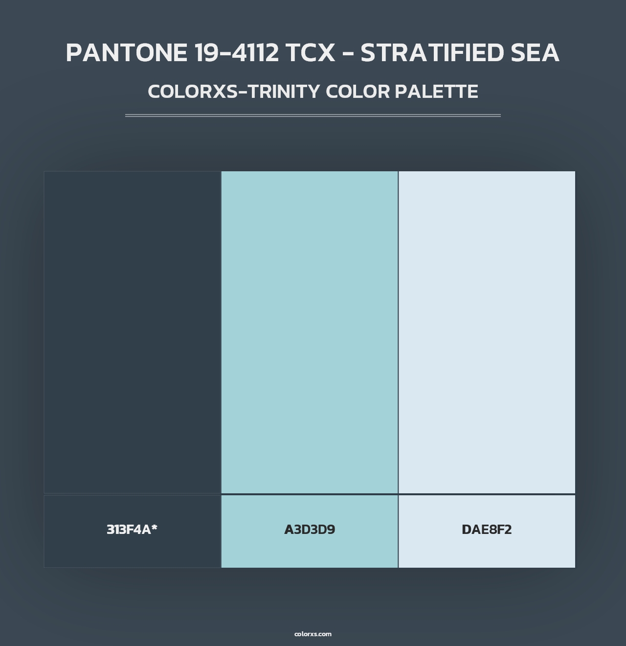 PANTONE 19-4112 TCX - Stratified Sea - Colorxs Trinity Palette