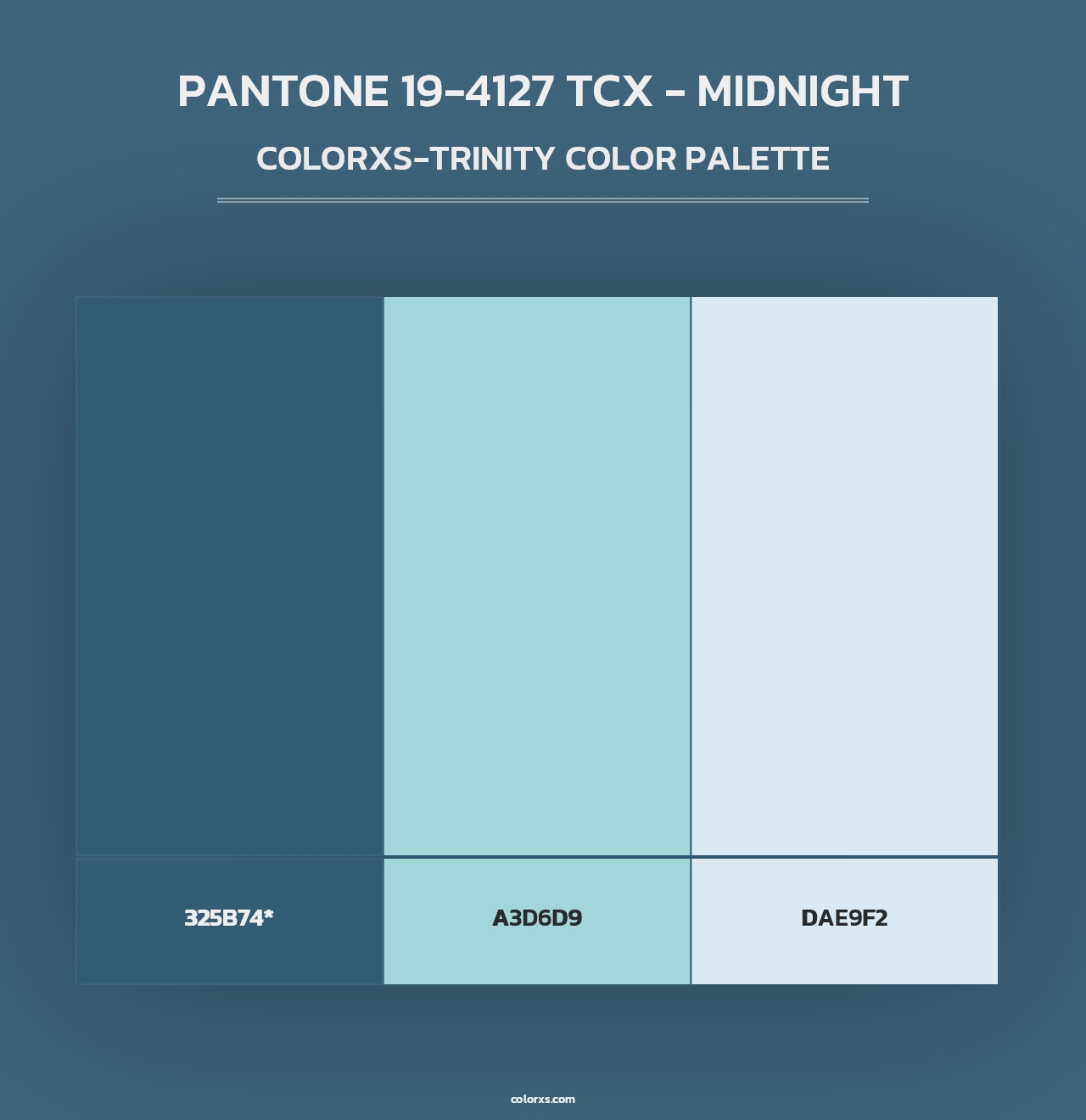 PANTONE 19-4127 TCX - Midnight - Colorxs Trinity Palette