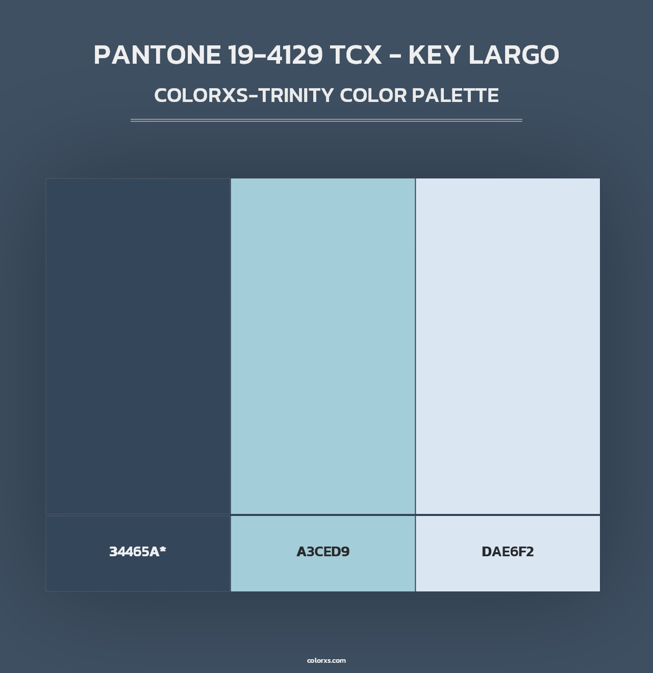 PANTONE 19-4129 TCX - Key Largo - Colorxs Trinity Palette