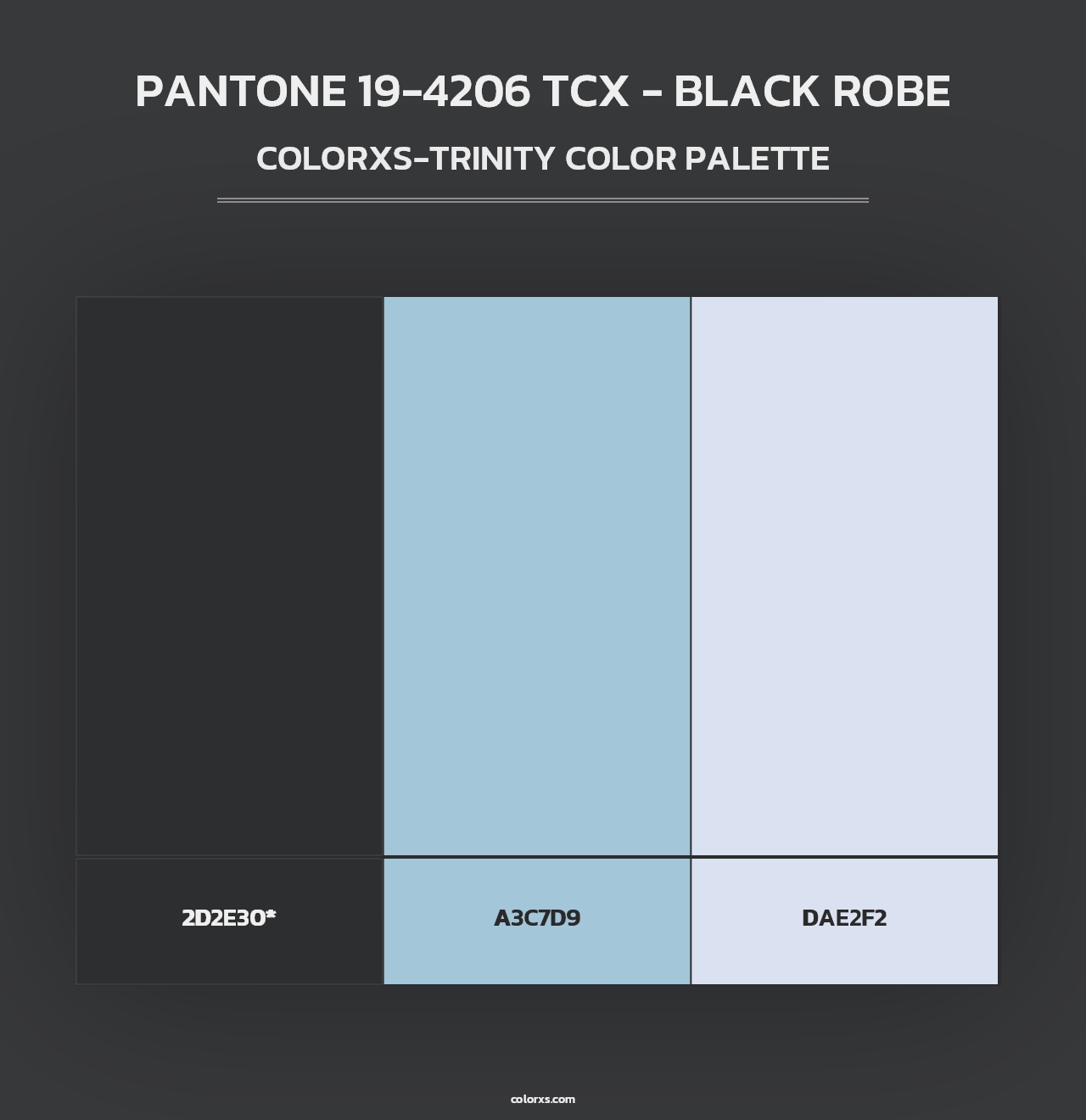 PANTONE 19-4206 TCX - Black Robe - Colorxs Trinity Palette